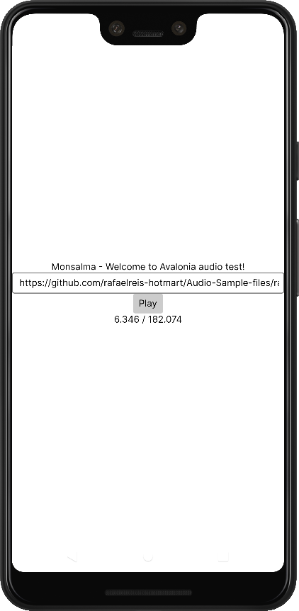 Avalonia UI - Audio Test - Android application demo