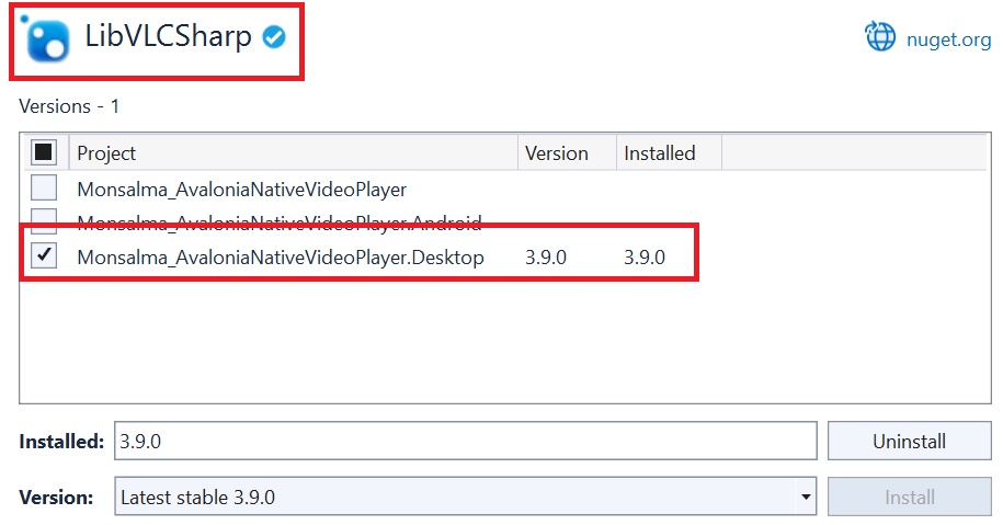 Avalonia UI - Native Video Playback - 12 - Adding LibVLCSharp NuGet package