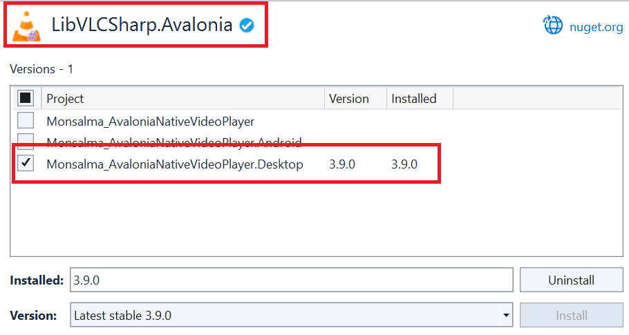 Avalonia UI - Native Video Playback - 13 - Adding LibVLCSharp.Avalonia NuGet package